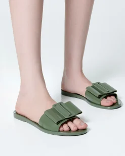 Slides*Melissa Babe Dark Green