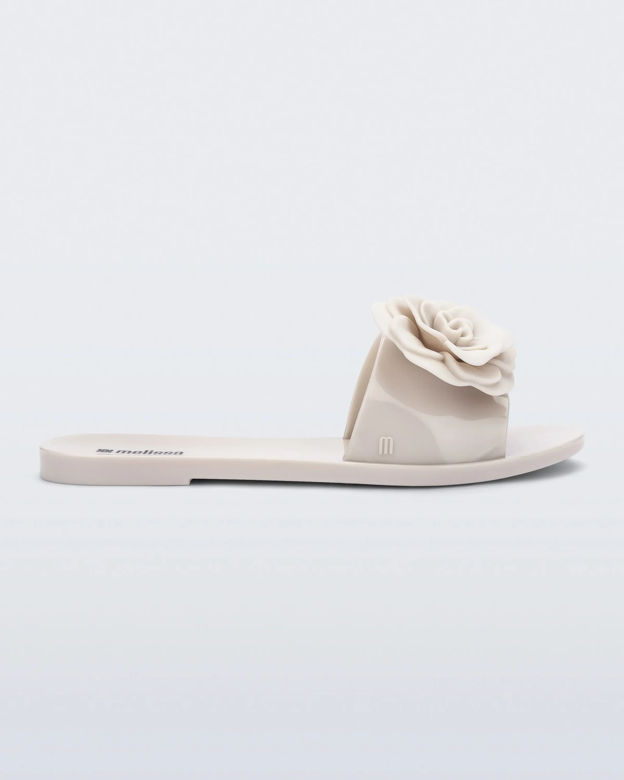 Slides*Melissa Babe Petals Beige