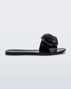 Slides*Melissa Babe Petals Black