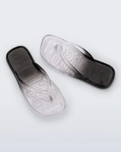 Flip Flops*Melissa Beachwear Clear/Black
