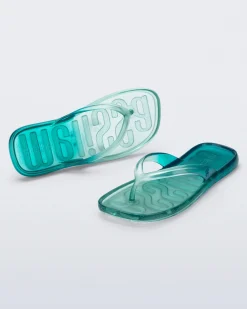 Flip Flops*Melissa Beachwear Green/Blue