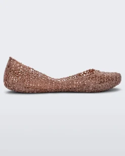 Ballet Flats*Melissa Campana Metallic Rose