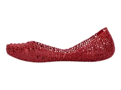 Ballet Flats*Melissa Campana Metallic Red