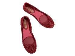 Ballet Flats*Melissa Campana Metallic Red