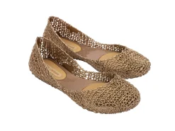 Ballet Flats*Melissa Campana Metallic Gold