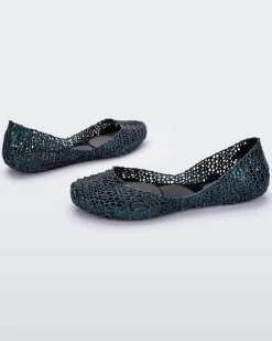 Ballet Flats*Melissa Campana Black Multicolor