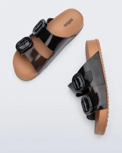 Slides*Melissa Cozy Brown/Black