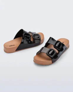 Slides*Melissa Cozy Brown/Black