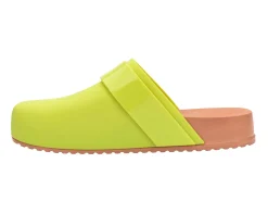 Slides*Melissa Cozy Clog Green/Brown