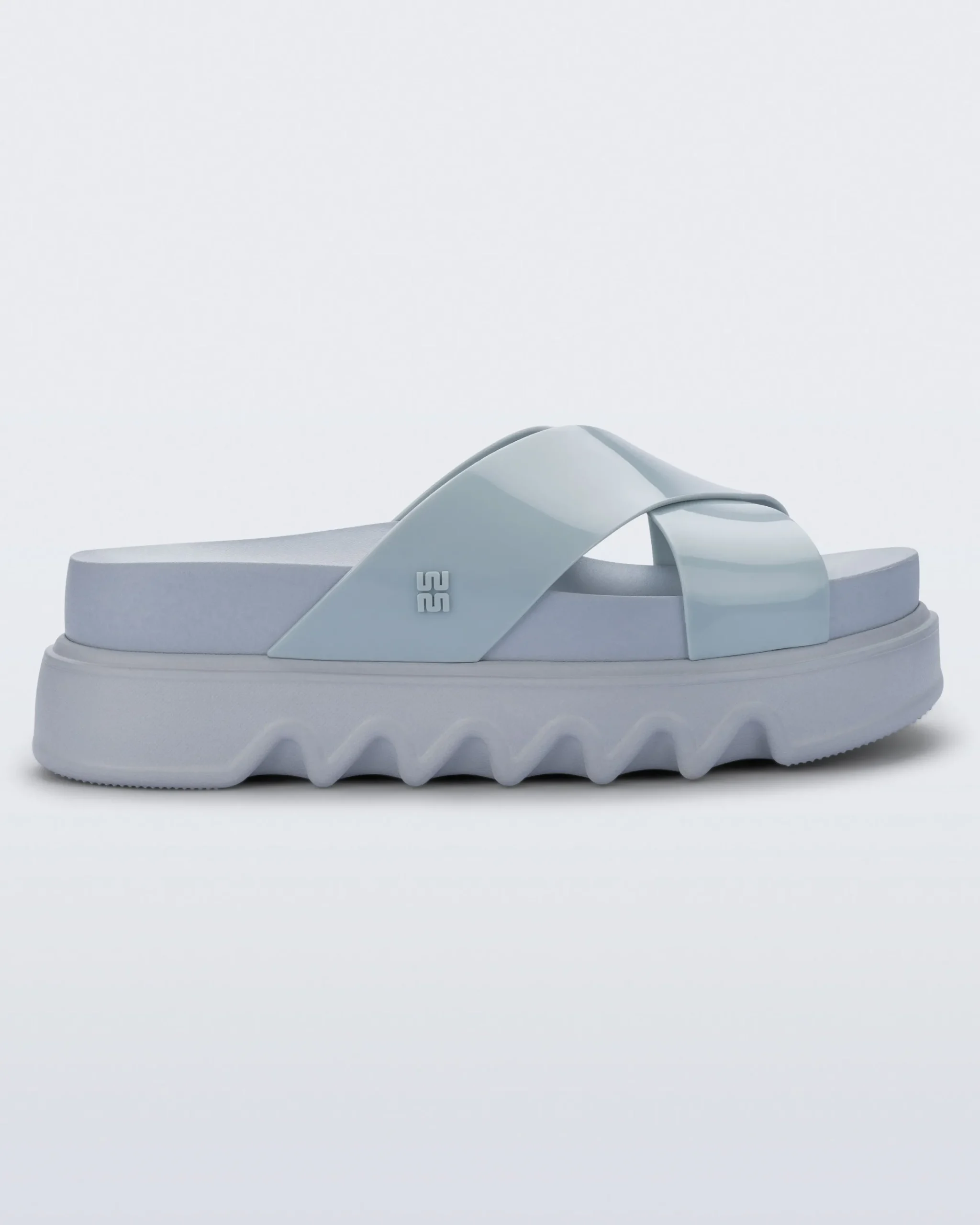 Slides|Platform*Melissa Cozy Cross Platform Blue