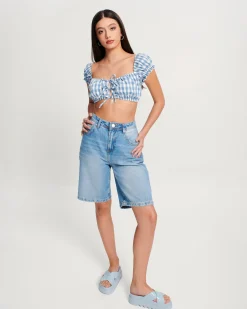 Slides|Platform*Melissa Cozy Cross Platform Blue