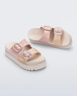 Platforms*Melissa Cozy Platform Beige/Pink