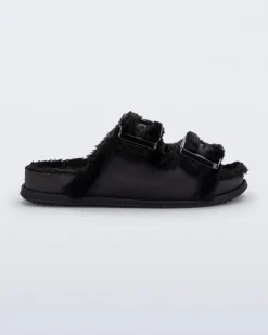 Slides*Melissa Cozy Warm Slide Black