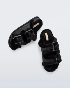 Slides*Melissa Cozy Warm Slide Black