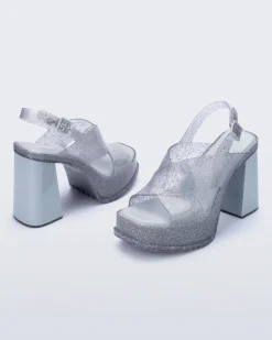 Platforms|Heels*Melissa Dance Heel Glitter Clear