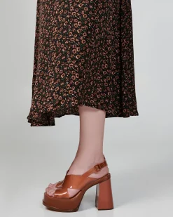 Platforms|Heels*Melissa Dance Heel Brown