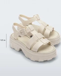 Ankle Strap|Platform*Melissa Ella Beige