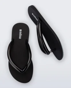 Flip Flops*Melissa Flip Flop Airflow Black/White