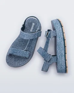 Platform|Sandals*Melissa Flowing Denim Platform