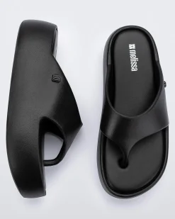Flip Flops|Platform*Melissa Free Platform Thong Black