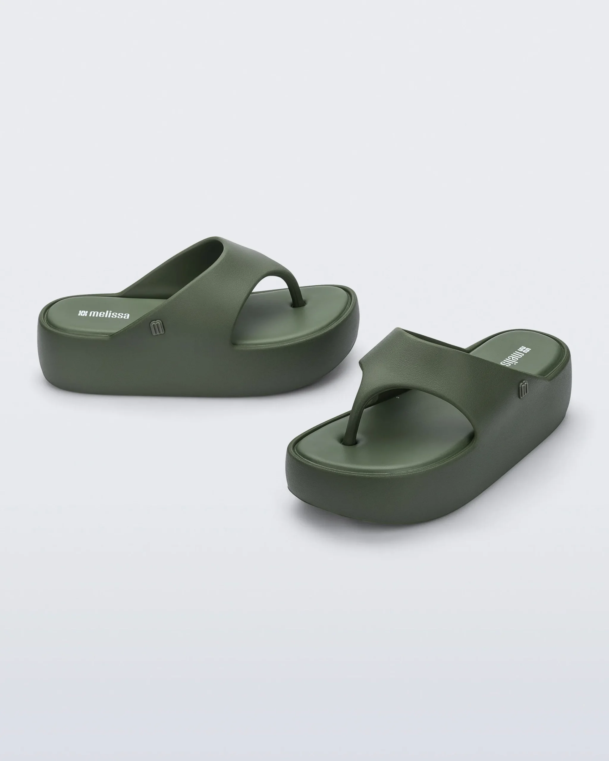 Flip Flops|Platform*Melissa Free Platform Thong Green