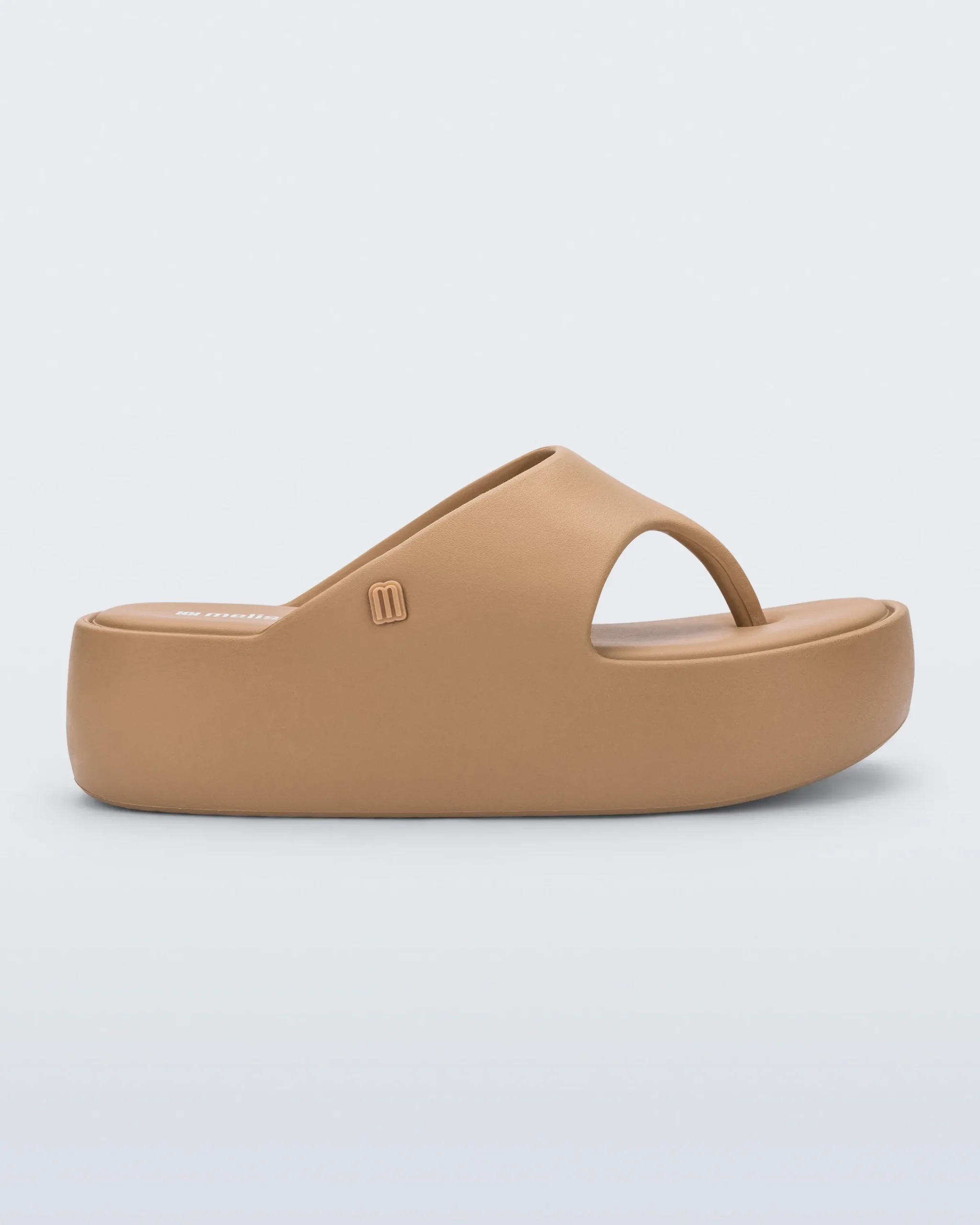 Flip Flops|Platform*Melissa Free Platform Thong Dark Beige