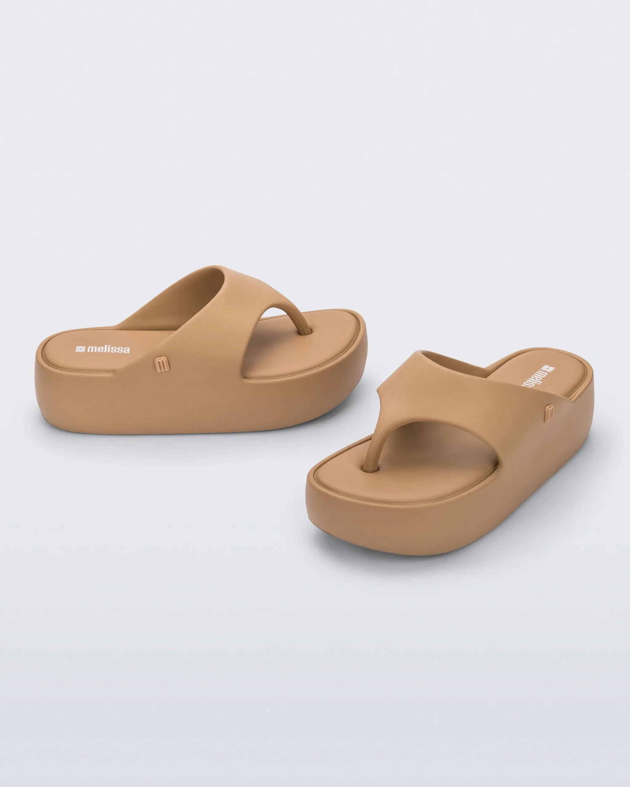 Flip Flops|Platform*Melissa Free Platform Thong Dark Beige