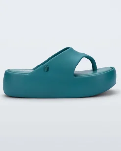 Flip Flops|Platforms*Melissa Free Platform Thong Teal