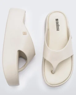 Flip Flops|Platform*Melissa Free Platform Thong Beige