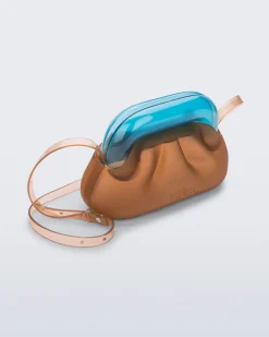 Handbags*Melissa Glass Bag Orange/Blue