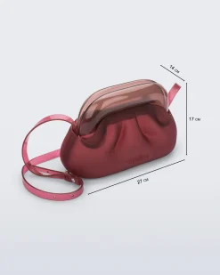 Handbags*Melissa Glass Bag Red/Brown
