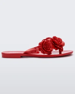 Flip Flops*Melissa Harmonic Springtime Red