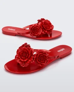 Flip Flops*Melissa Harmonic Springtime Red