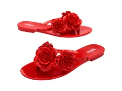 Flip Flops*Melissa Harmonic Springtime Red