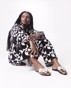 Flip Flops*Melissa Harmonic Springtime Black/Beige