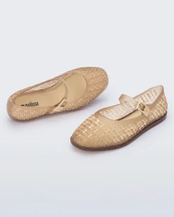 Ballet Flats*Melissa Harper Clear Beige
