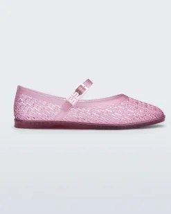 Ballet Flats*Melissa Harper Clear Pink
