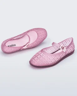 Ballet Flats*Melissa Harper Clear Pink