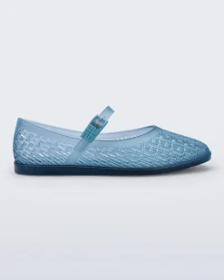 Ballet Flats*Melissa Harper Transparent Blue