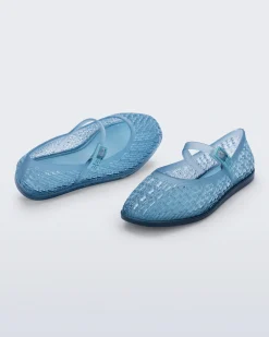 Ballet Flats*Melissa Harper Transparent Blue