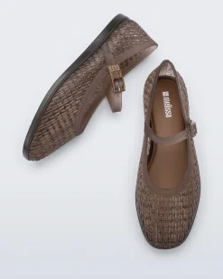 Ballet Flats*Melissa Harper Clear Brown