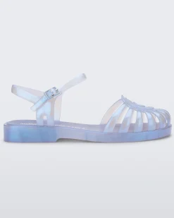 Ankle Strap*Melissa Jelly Beach Sandal Pearly Blue