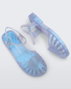 Ankle Strap*Melissa Jelly Beach Sandal Pearly Blue