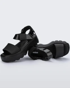 Ankle Strap|Platform*Melissa Kick Off Sandal Black/Black