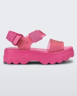Ankle Strap|Platform*Melissa Kick Off Sandal Pink/Clear Pink