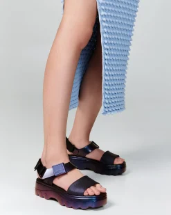 Ankle Strap|Platform*Melissa Kick Off Sandal Metallic Blue