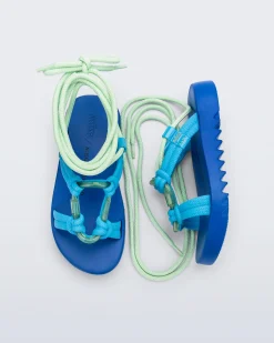 Ankle Strap*Melissa Kirk Blue/Green