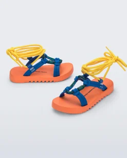 Ankle Strap*Melissa Kirk Orange/Blue/Yellow