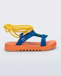 Ankle Strap*Melissa Kirk Orange/Blue/Yellow
