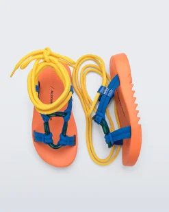 Ankle Strap*Melissa Kirk Orange/Blue/Yellow